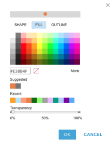 Screenshot of the options for customizing a data visualization symbol in ArcGIS Online 